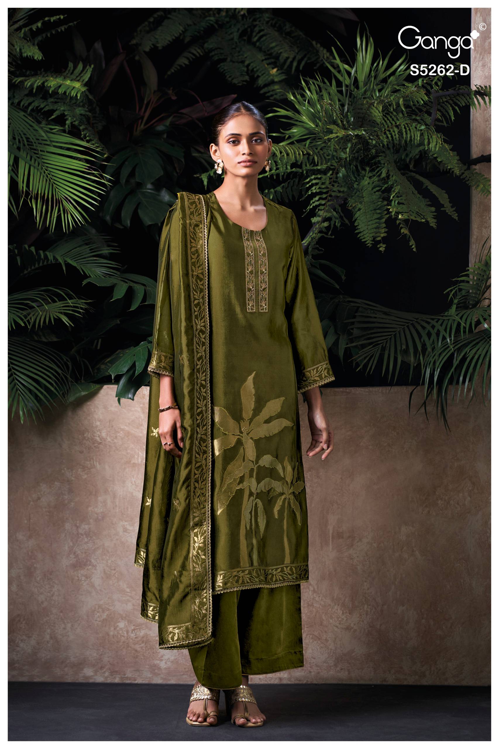 MYREN 5262 SERIES BY GANGA FASHION Beautiful Colourful PURE VISCOSE SILK Dresses At Wholesale Price